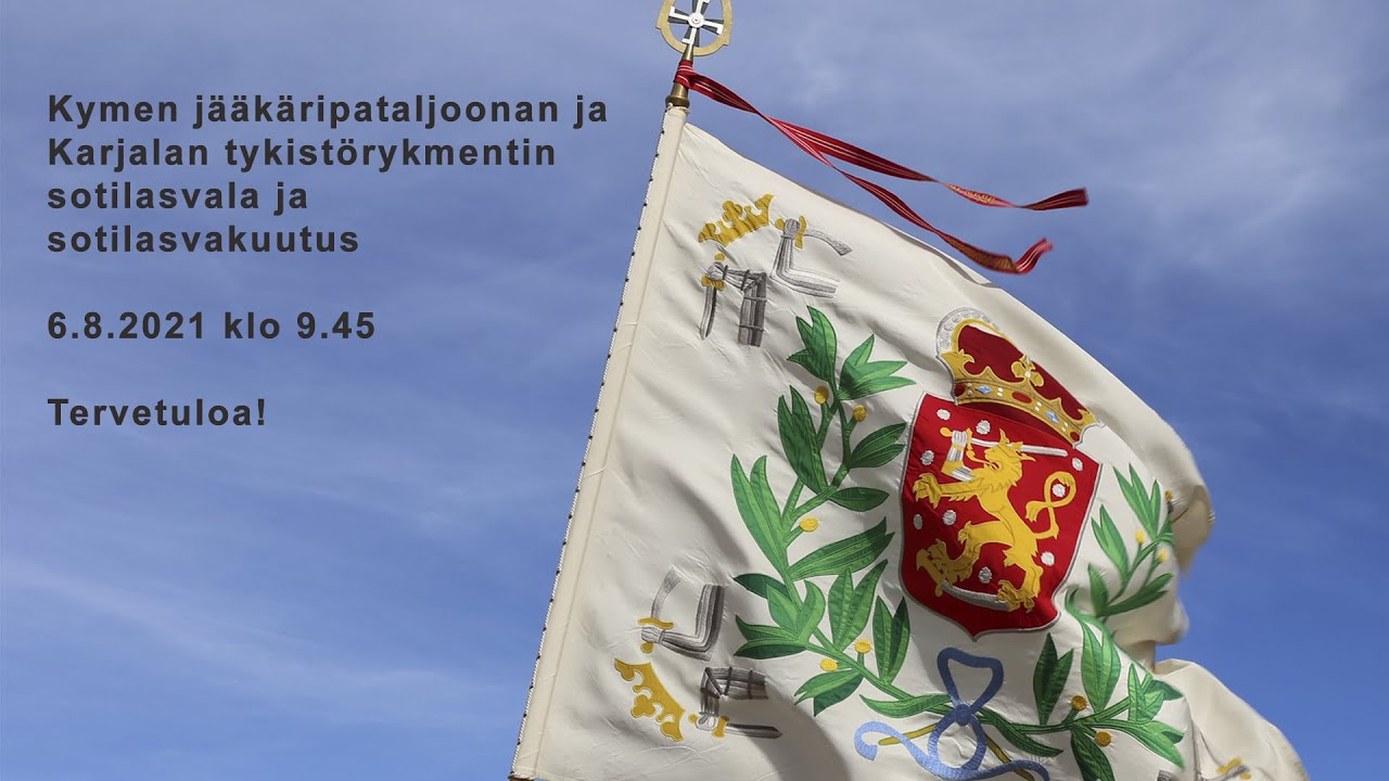 Sotilasvala ja -vakuutus Karjalan prikaatissa 6.8.2021 Klo 9:45