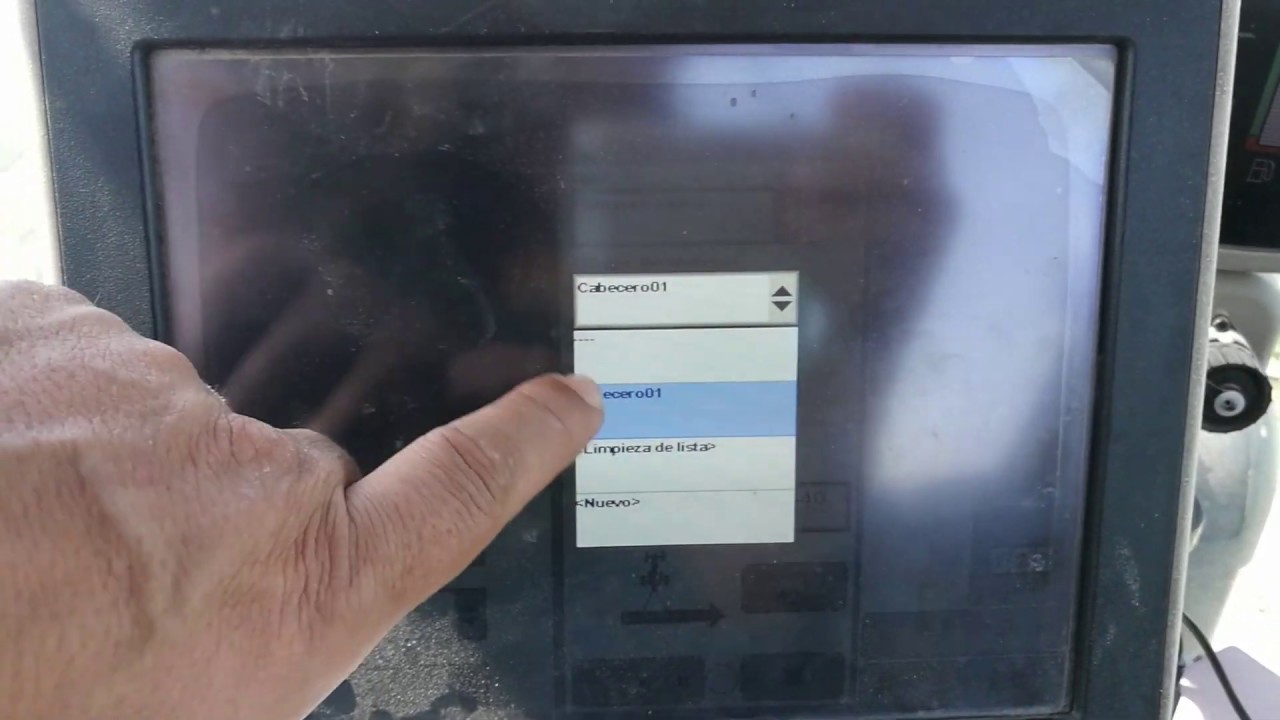 Tutorial Pantalla 2630 de John Deere Cabecero Interior
