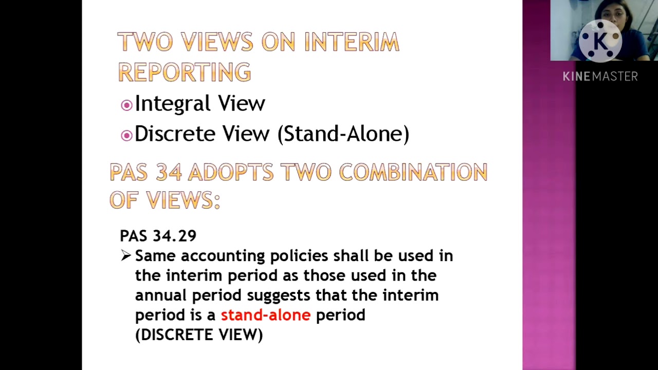 PAS 34- INTERIM FINANCIAL REPORTING
