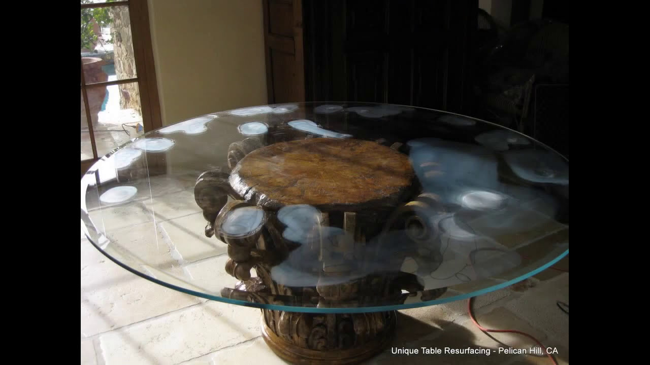 Scratched Glass Table - Glass Resurfaced + Polished - Newport Beach, CA - NOT A HOW-TO VIDEO