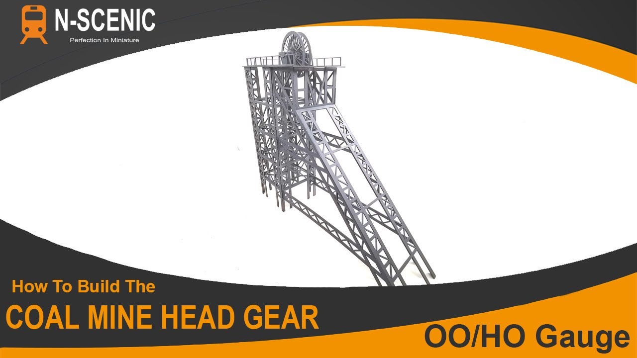 How to Build a Model Coal Mine Head Gear OO or HO N Scenic Kit