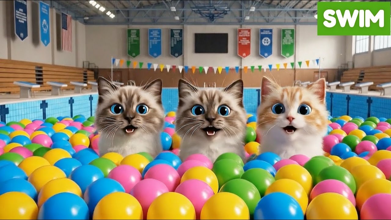 Cats and Plastic Balls | Kids Can't Get This Song Out Their Head!
