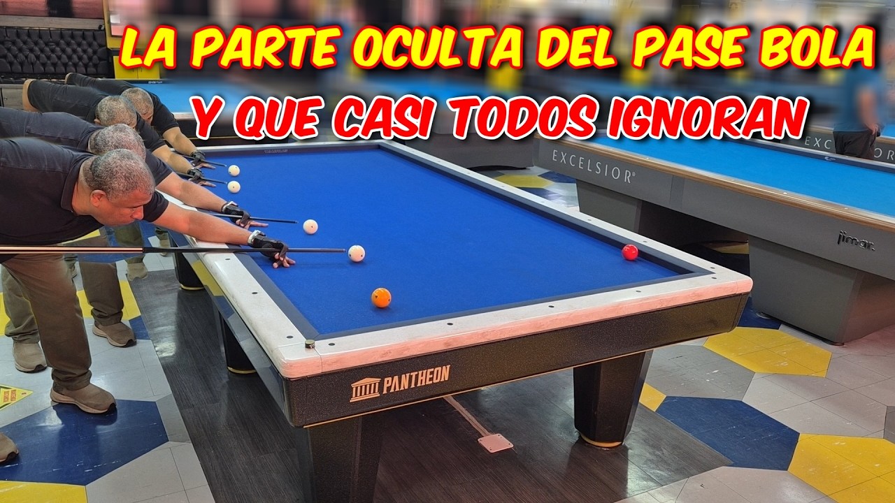 Te va a dar RABIA no haber sabido esto antes | Tome de bola para el pase bola en el billar 3 bandas