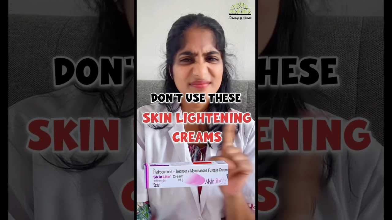 STOP Using these Skin Lightening Creams😱❌ #dermatologist #skinlightening #skinwhitening