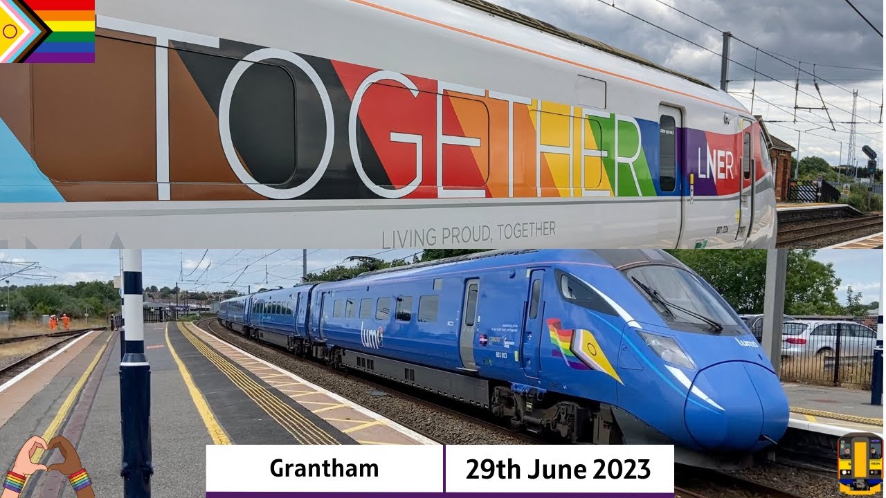 *TWO Pride Trains* Поезда на станции Грэнтэм (29.06.2023) ft:@Spottingmix