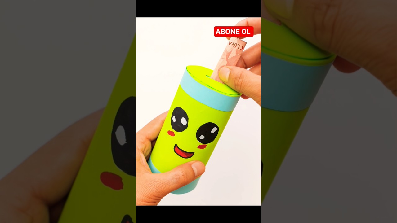 💚 Easy DIY Piggy Bank | Kolay Kumbara Yapımı 💰