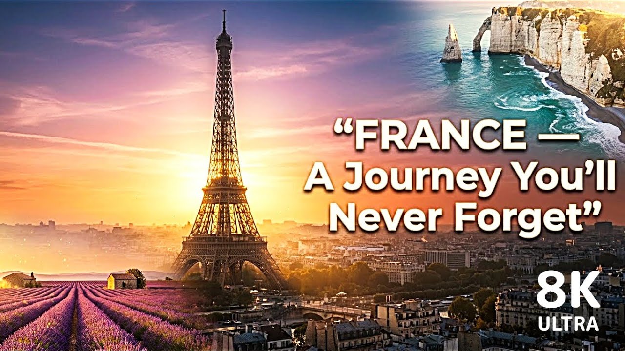 🇫🇷 France in 8K — A Cinematic Journey Through Paris, Provence, Normandy & the Riviera