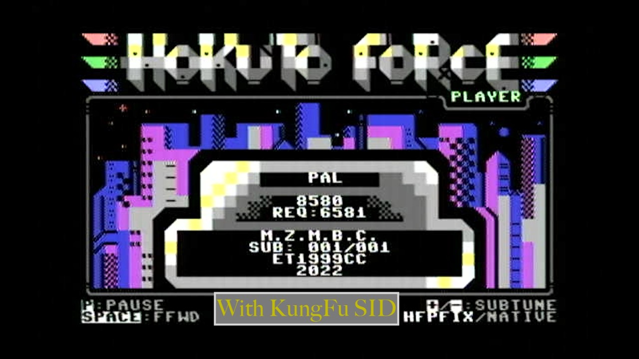 C64 - Music M.Z.M.B.C by Hokuto Force (2022) with KungFU SID