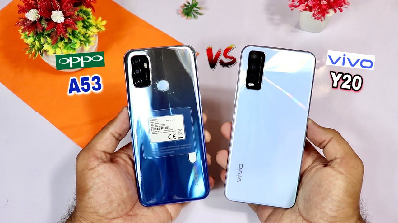 Oppo A53 vs Vivo Y20 Comparison - Speed Test & Camera Test Hindi/Urdu