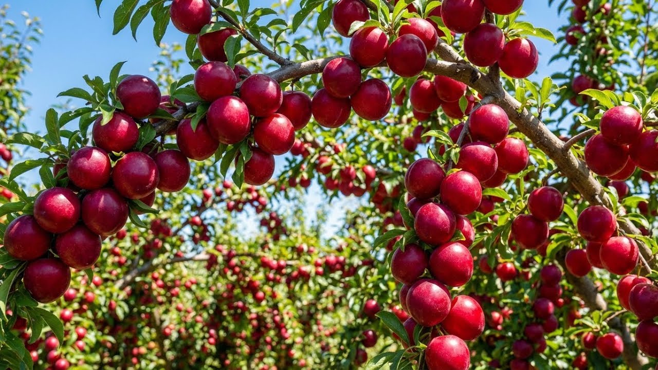 HOW AUSTRALIAN RED PLUMS ARE GROWN: From Blossom to Giant Harvest