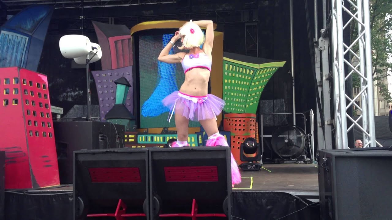 GoGo Georgia dancing at City Lights Festival 2013