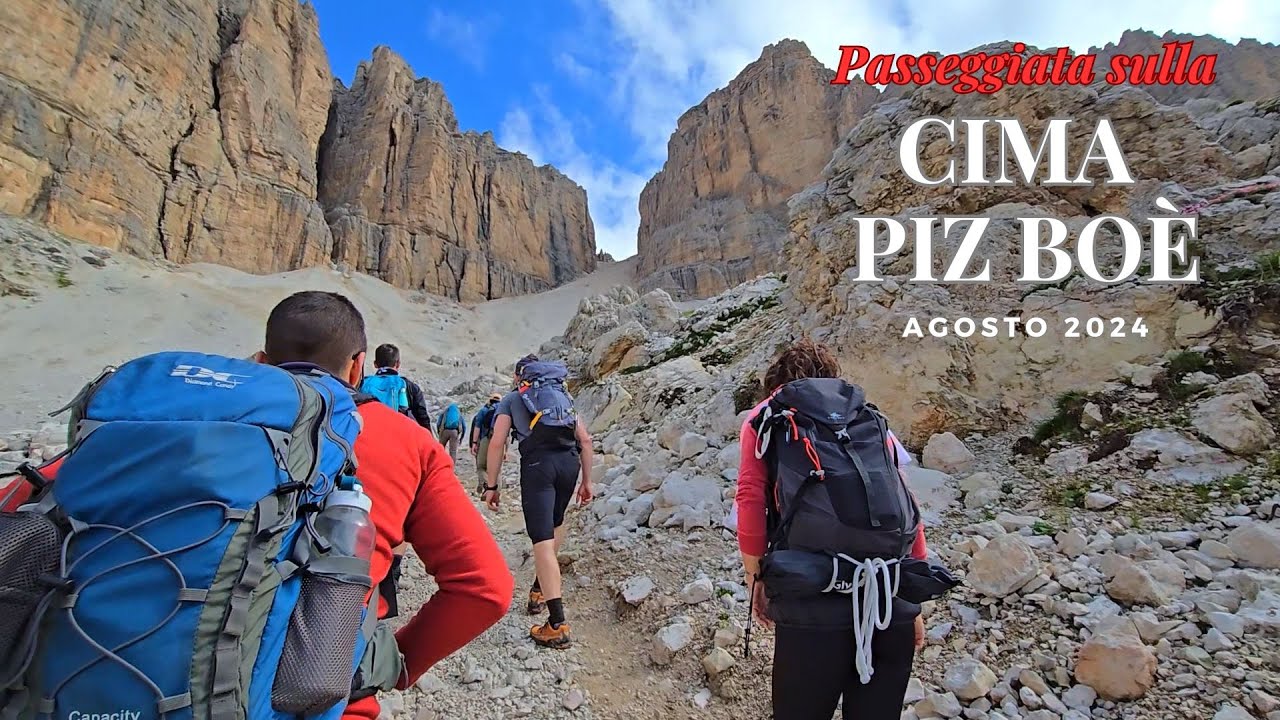 Camminare in Montagna - Passo Pordoi, Forcella del Sass Pordoi e Cima Piz Boè - Agosto 2024