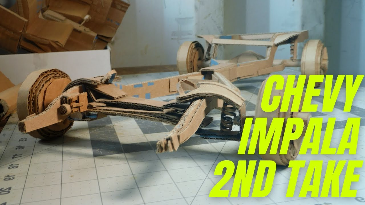 Making a cardboard model Chevy impala | 1964 Chevrolet Impala, the build!