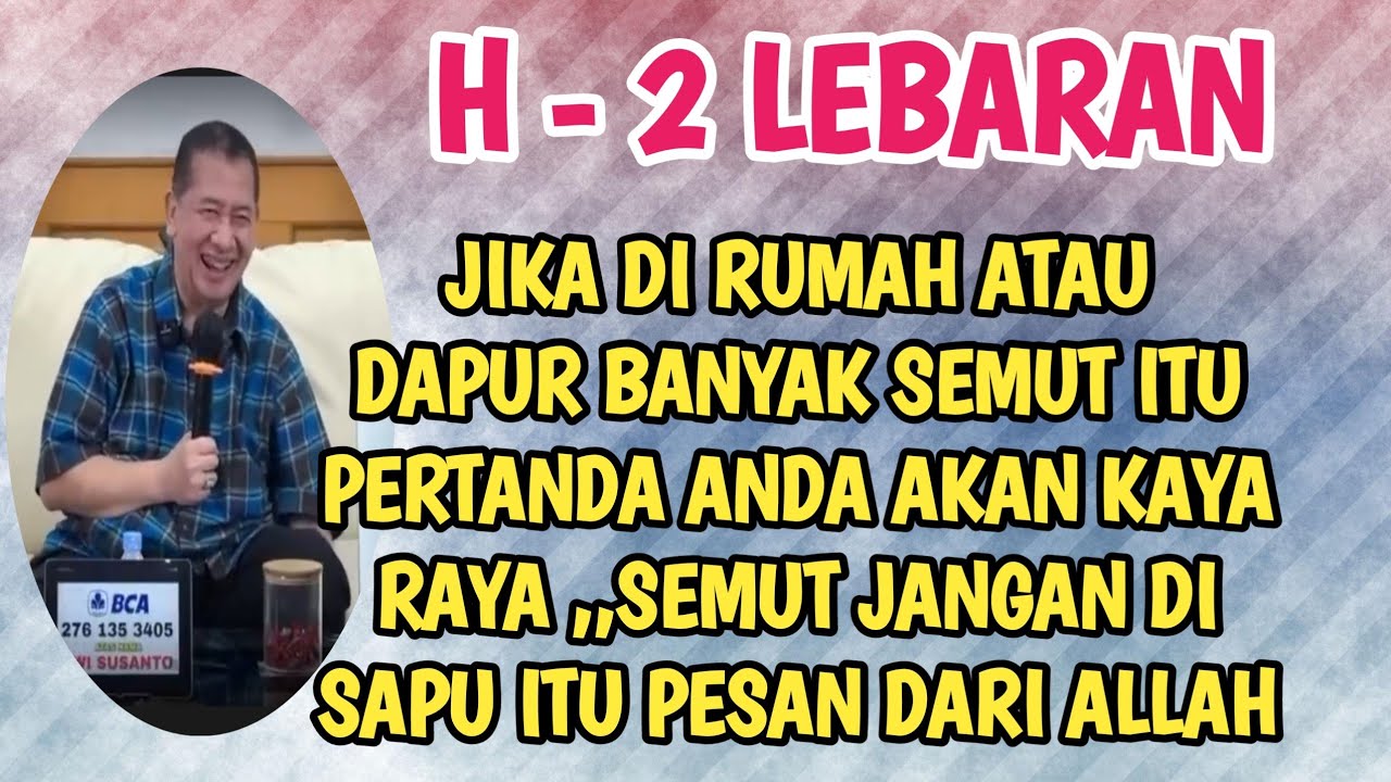Lebaran  H -2  jangan lakukan ini pada semut..#ilmurday #hajidwisusanto 