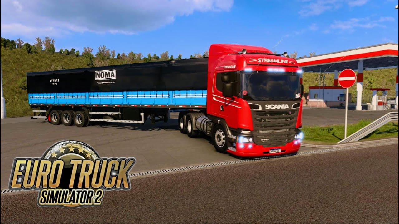 O Scania R 440 sofreu nesse final de viagem Euro Truck Simuleitor 2