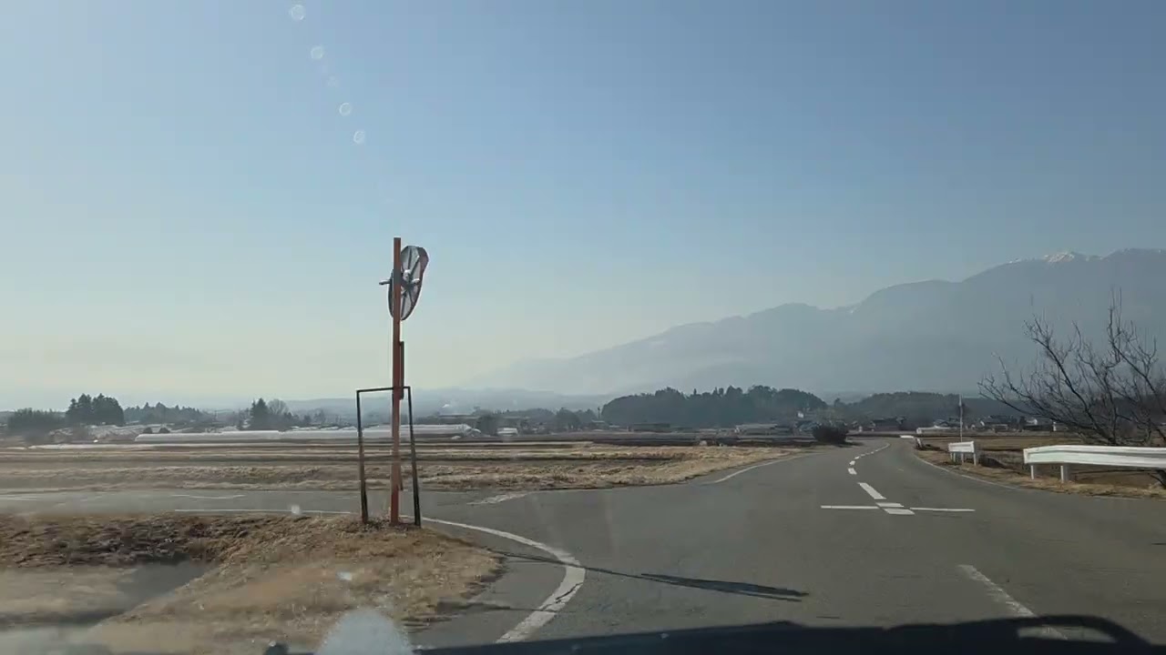 冬の北杜ドライブ、北杜八ヶ岳公園線からレインボーラインを通ってきららシティへ、南アルプスを見ながら(2026/02)