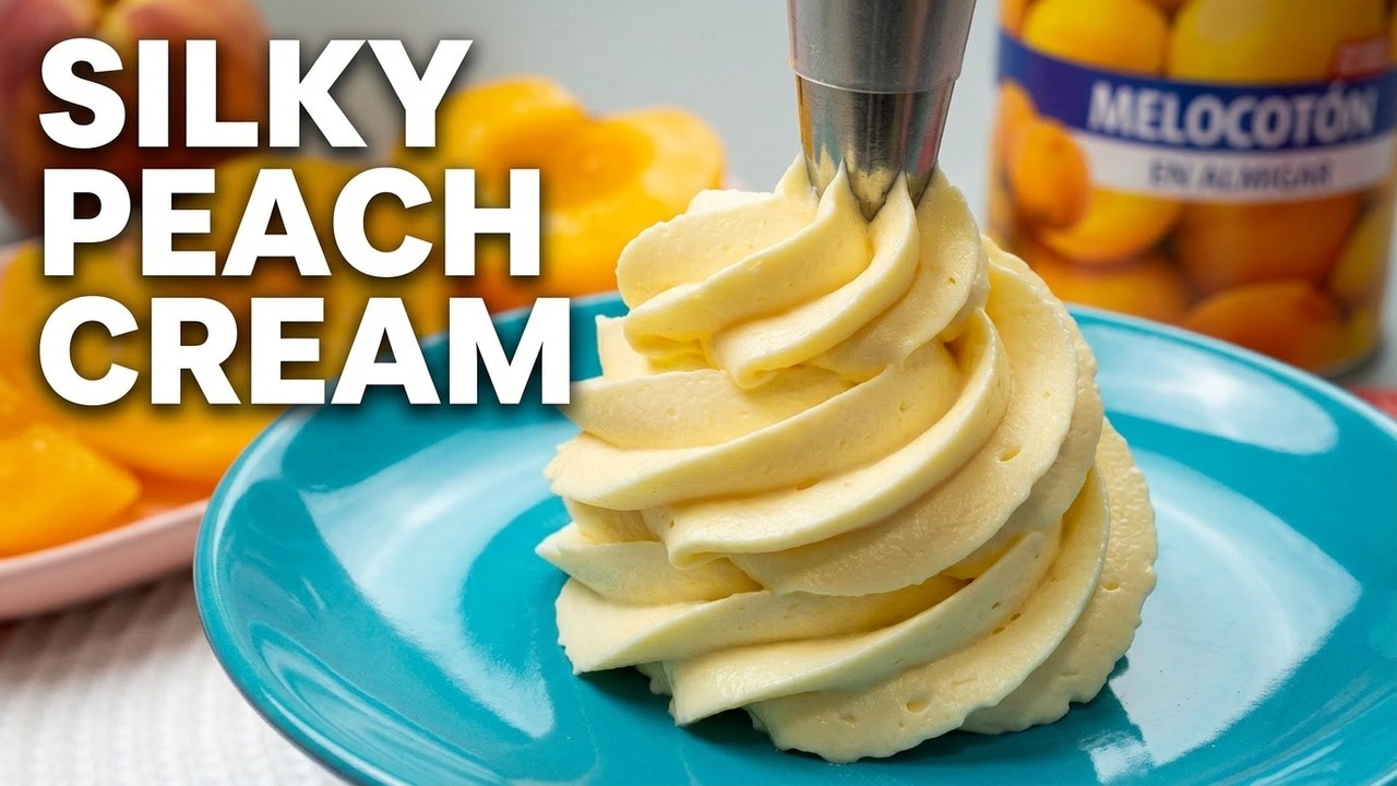 Peach Frosting Recipe for Cakes, Fillings & Desserts – Super Easy!