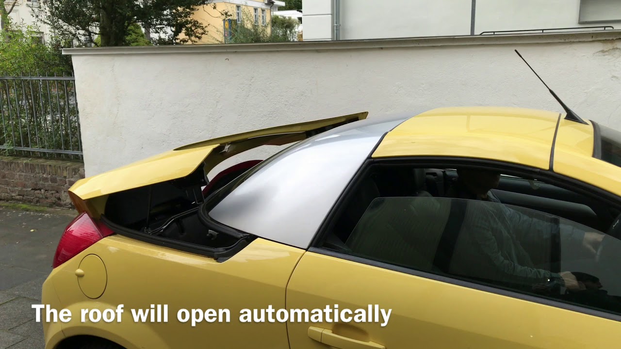 How to open and close the retractable steel roof Vauxhall Tigra Holden Tigra and Chevrolet Tigra DIY