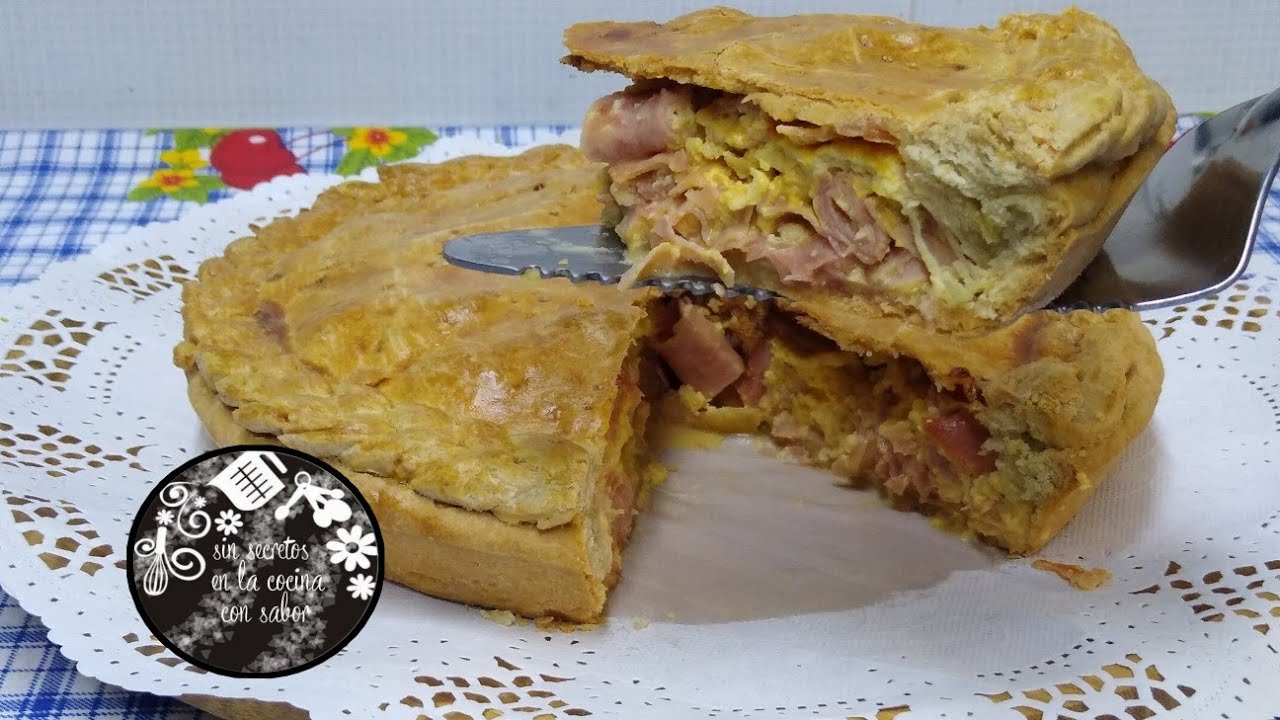 Como hacer#Pay de jamón y queso|#SinSecretosEnLaCocinaConSabor.