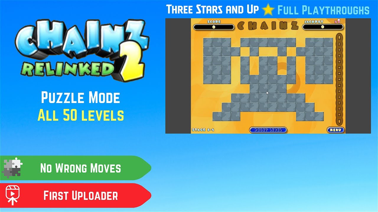 Chainz 2: Relinked (2005, PC) - Puzzle Mode - All 50 Levels