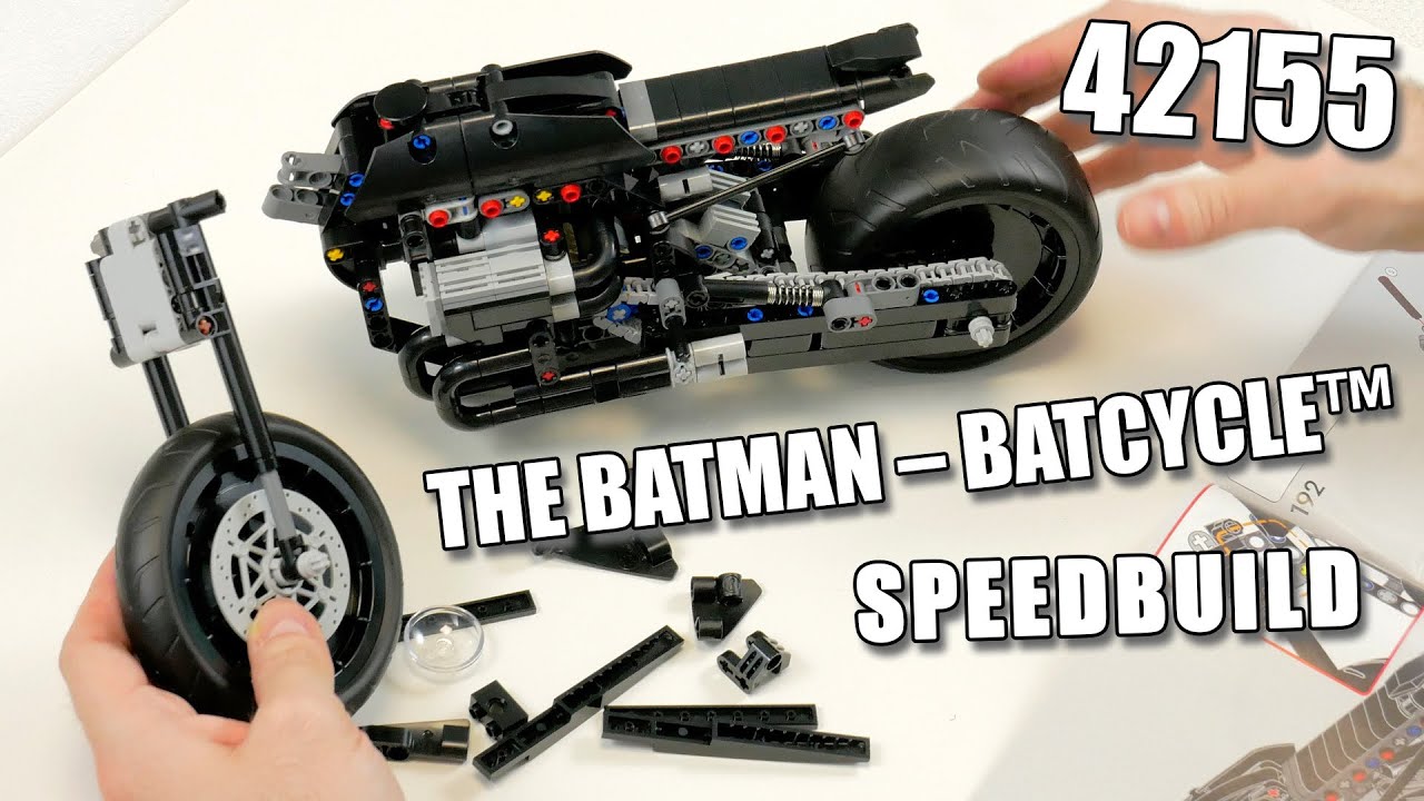 LEGO 42155 Speedbuild |  LEGO Technic The BATMAN - BATCYCLE | Speed Build 42155 | LEGO Technic 2023
