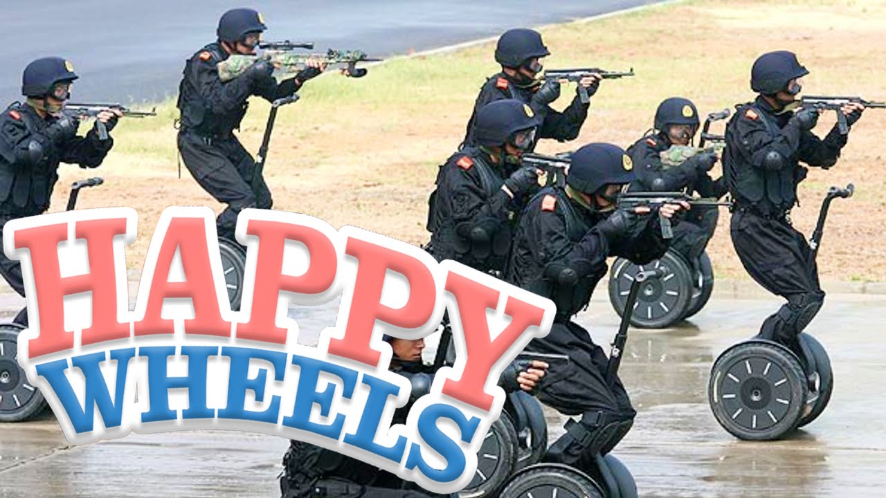 WEAPONIZED SEGWAYS - Happy Wheels iOS Part 1