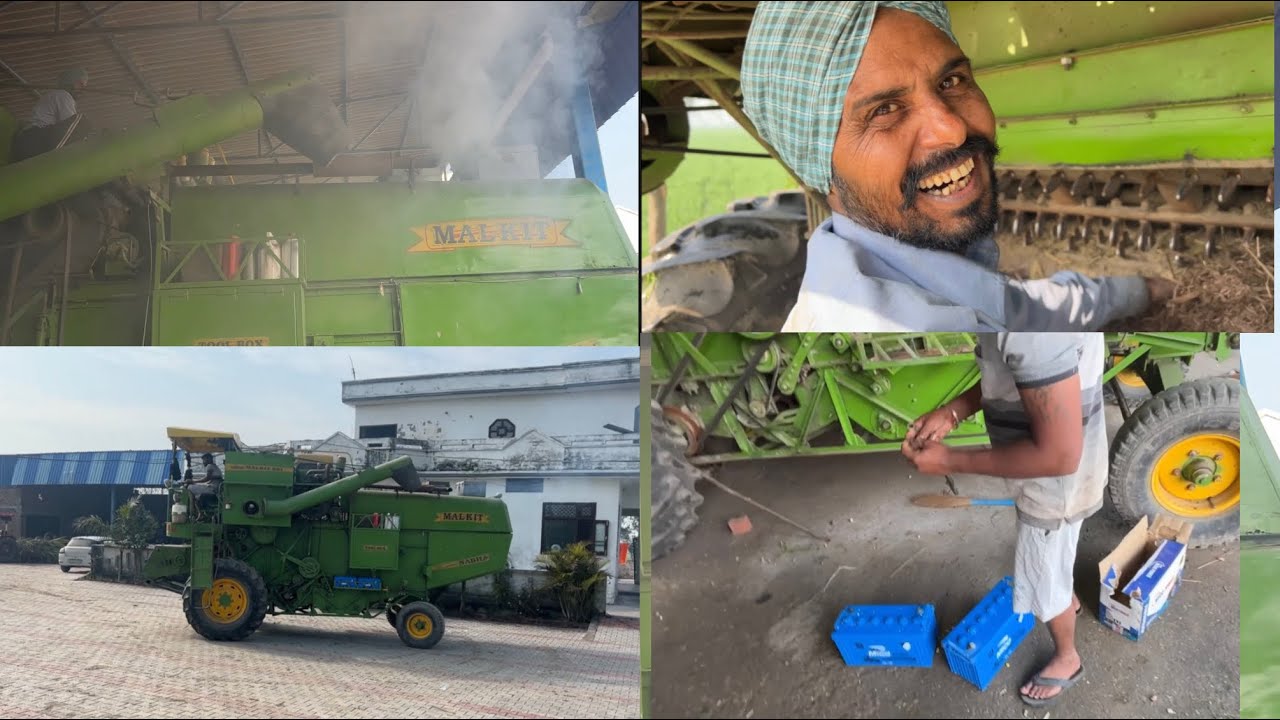ਰਿਪੇਅਰ ਕਰਤੀ ਸਟਾਰਟ🛠️ਕੰਬਾਈਨ ਦੀ ਕਣਕ🌾 ਦੀ ਵਾਢੀ ਲਈ