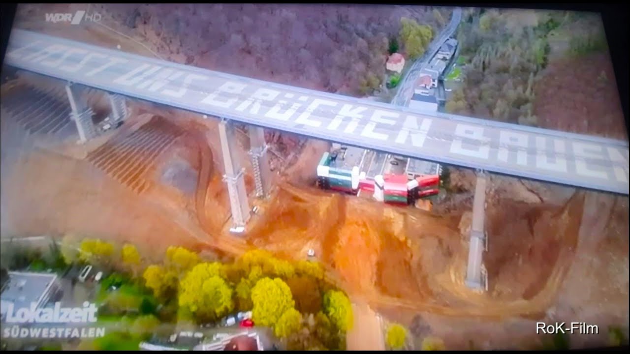 Vor der A45 Rahmede Brückensprengung Lüdenscheid - Lokalzeit Siegen WDR vom 05.05.2023 von RoK-Film