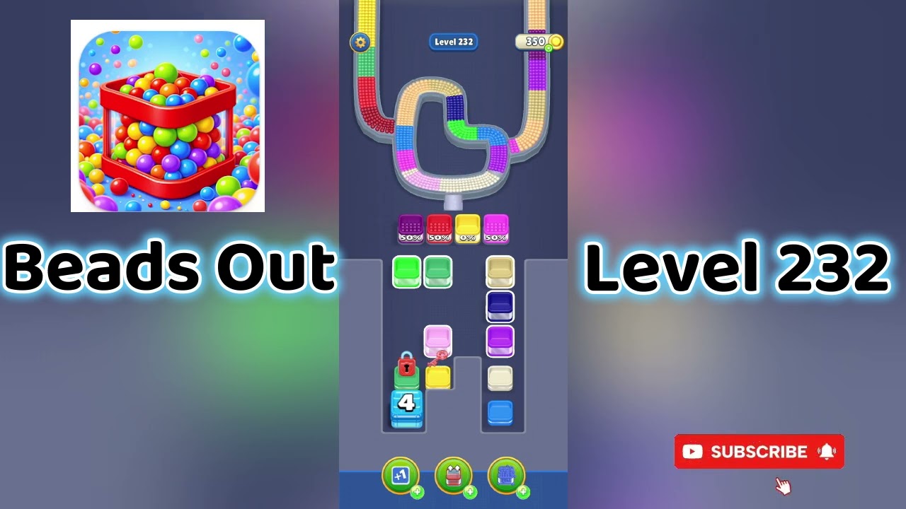 🎮 Beads Out Level 232 Walkthrough 🧩 | Tricky Bead Puzzle Solution | Mini Boss