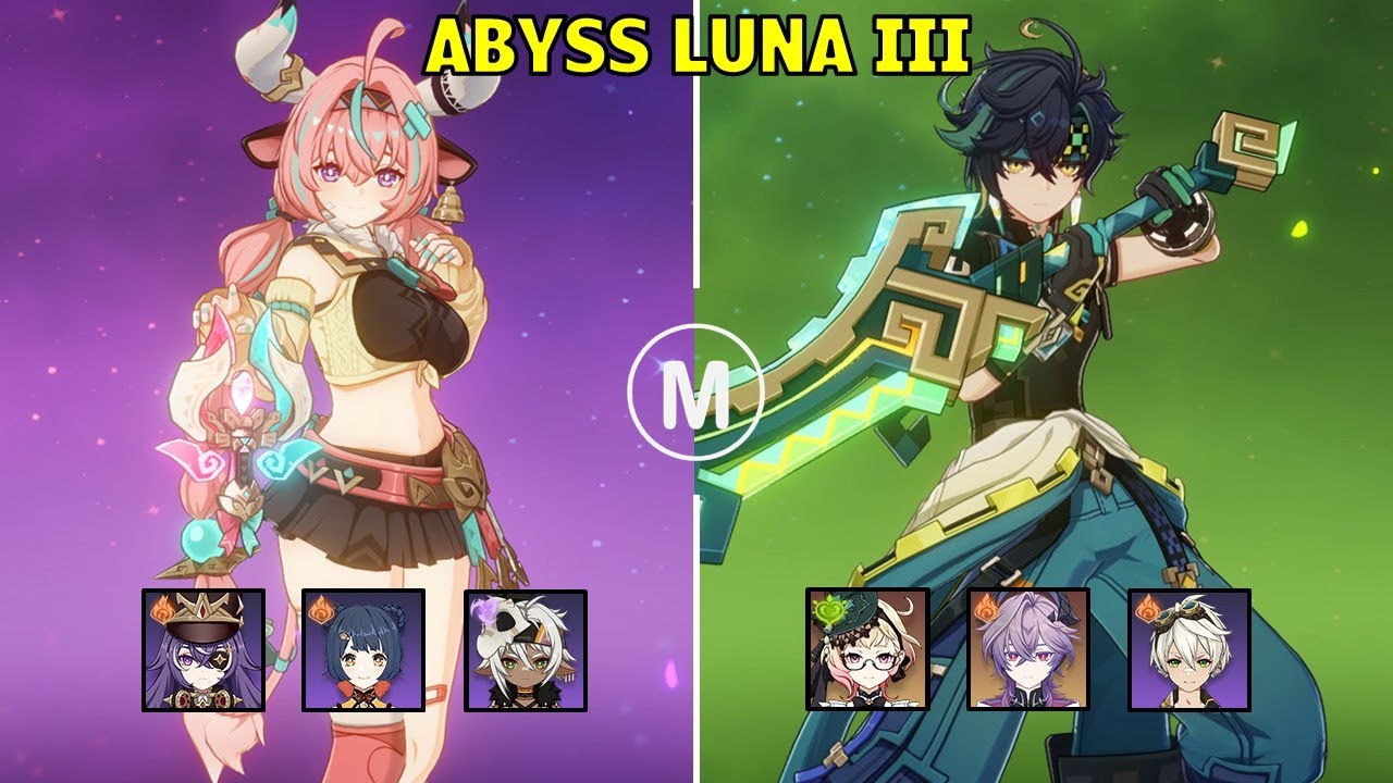 C0 Varesa Overload & C0 Kinich Burn - Spiral Abyss Luna III Genshin Impact