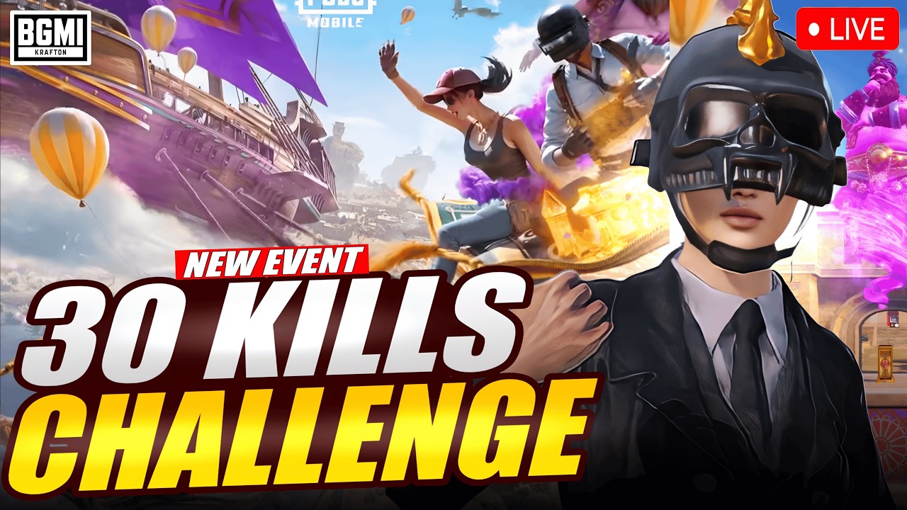 GINI MODE 30 KILLS CHALLENGE CN is LIVE BGMI 🔴