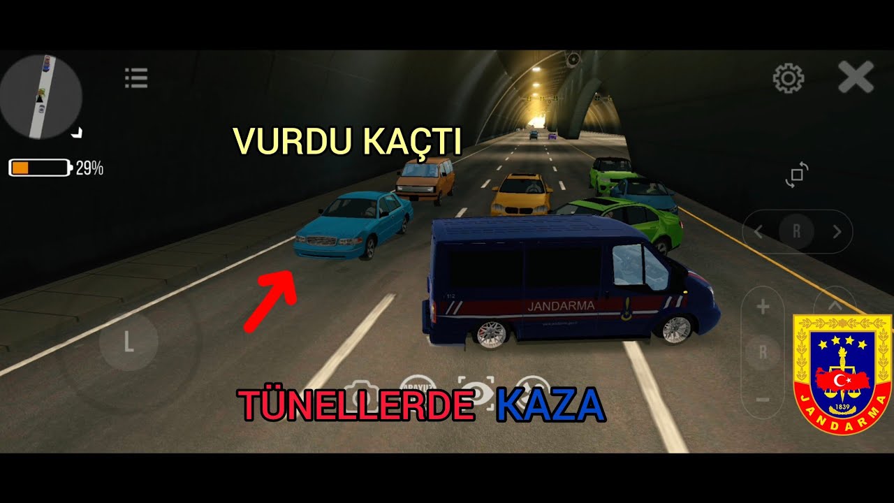 CAR PARKİNG MULTİPLAYER TÜNELLERDE KAZA| VURDU KAÇTI| JANDARMA 