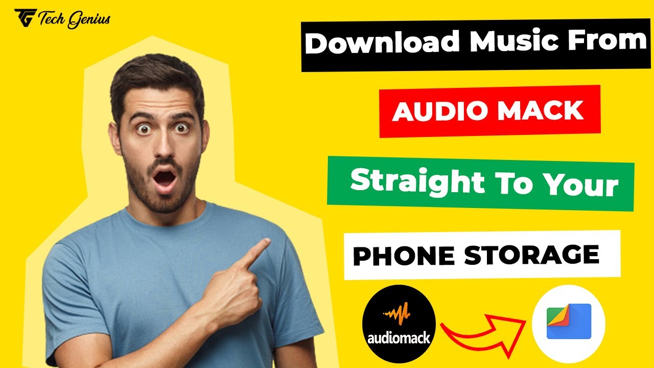 How to Download Music from AUDIOMACK Straight to Your PHONE STORAGE | New Trick! |