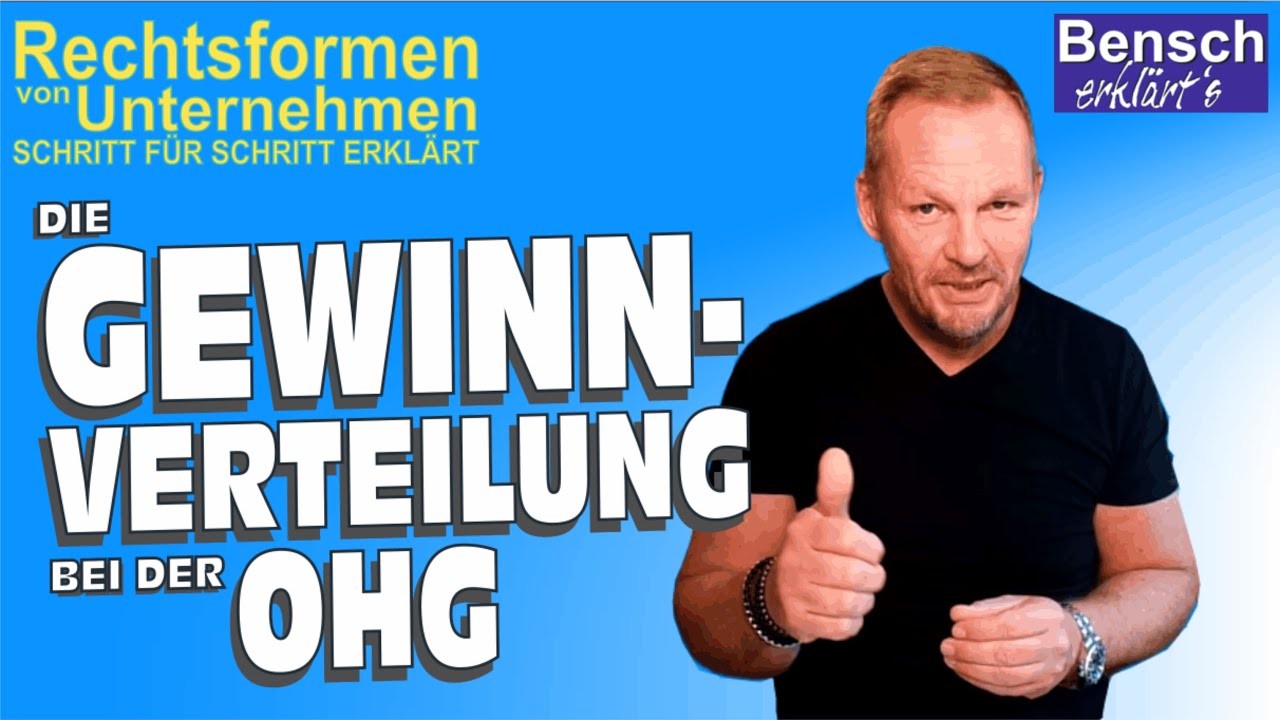 Die Gewinnverteilung bei der OHG