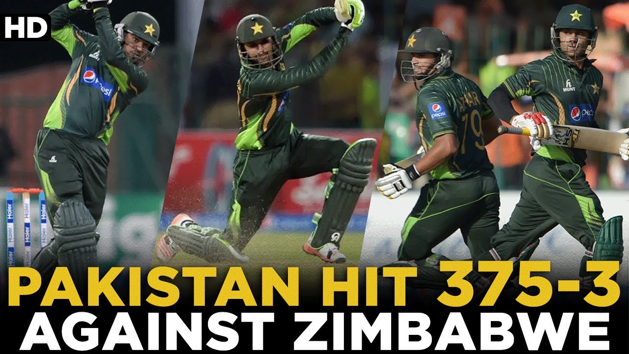 Pakistan Put 2nd Highest Total on Scoreboard | Pakistan vs Zimbabwe | 1st ODI 2015 | PCB | MA2L