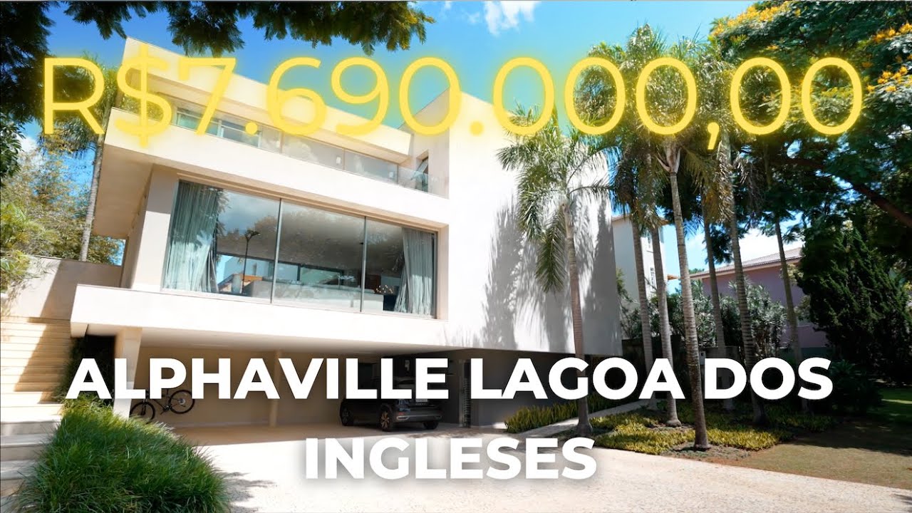 Casa PERFEITA com 700m2 a venda por R$7.6 milhões no Alphaville da Lagoa dos Ingleses