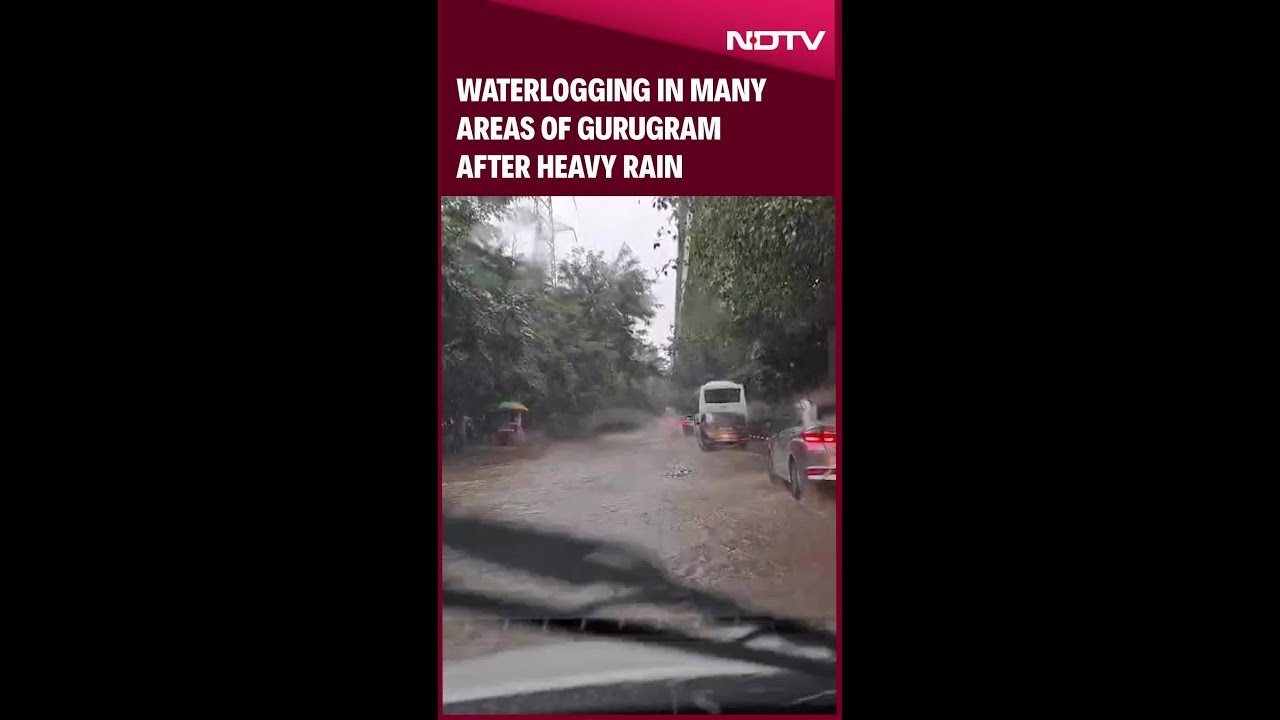 Gurugram Rain | Waterlogging In Many Places After Heavy Rain In Gurugram