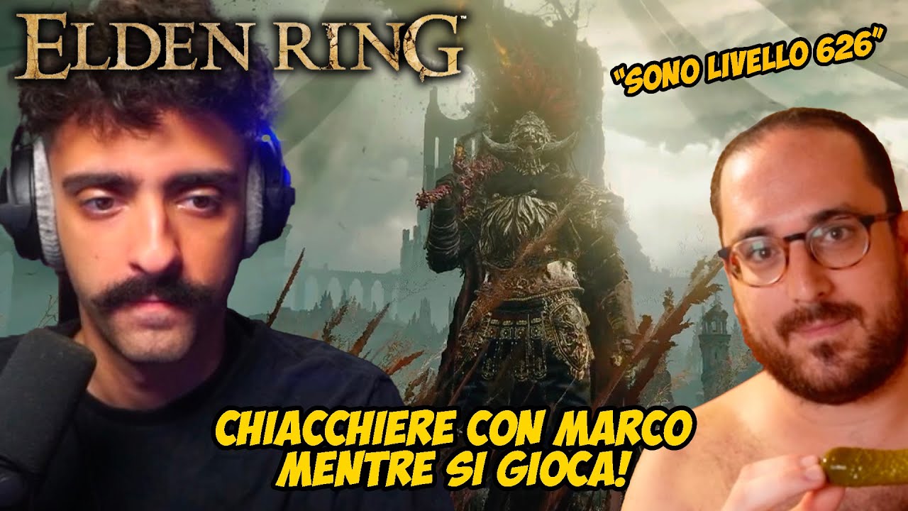 Mario Sturniolo chiacchiera con Marco Merrino mentre gioca ad Elden Ring!