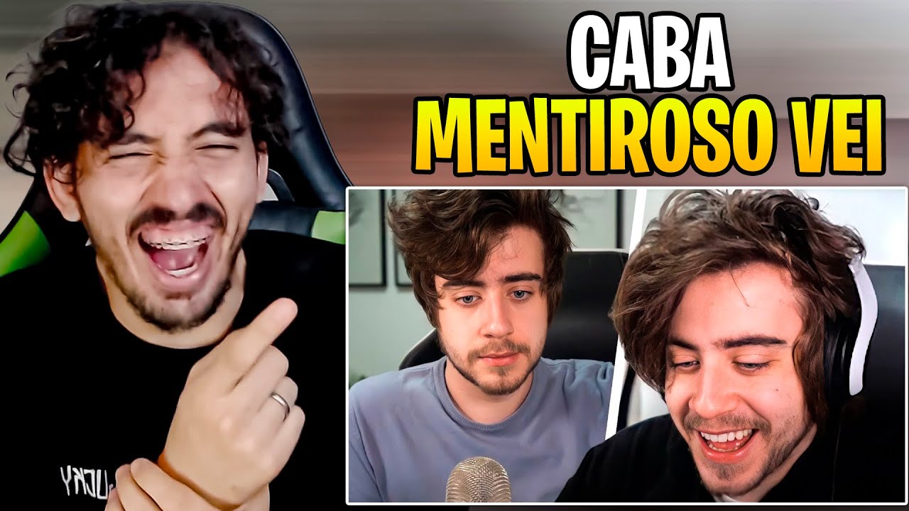 cellbit reagindo a ele mesmo mentindo - Cellbit | Leozin React