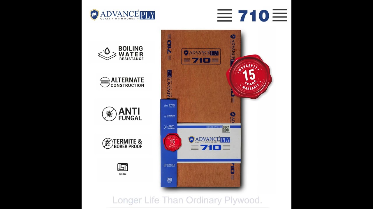 Advance 710 BWP Plywood | Waterproof, Termite-Proof & Durable Plywood for Interiors