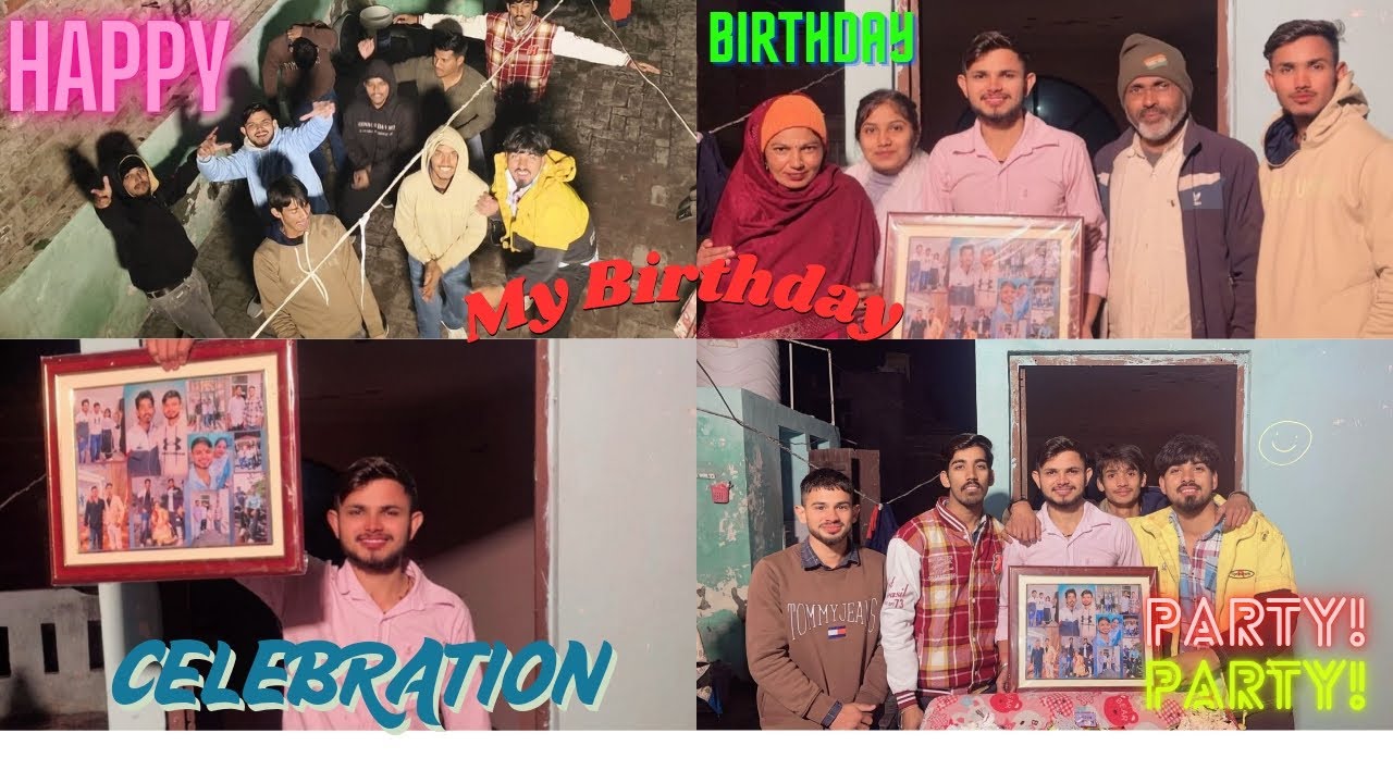 🍾It's My Birthday celebration vlog 🎉|full masti 🤟Raat = 12.00 Baj celebration family