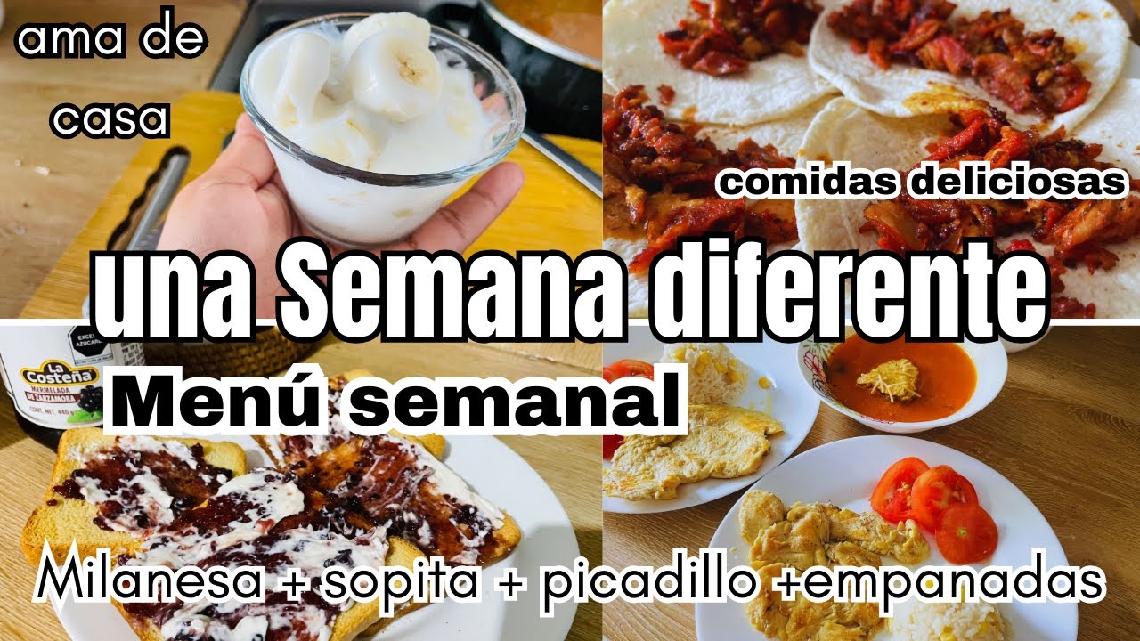 ✅Sobreviviendo con lo que tenemos en el refrigerador😱por unos días #menu Semanal #comidas deliciosas
