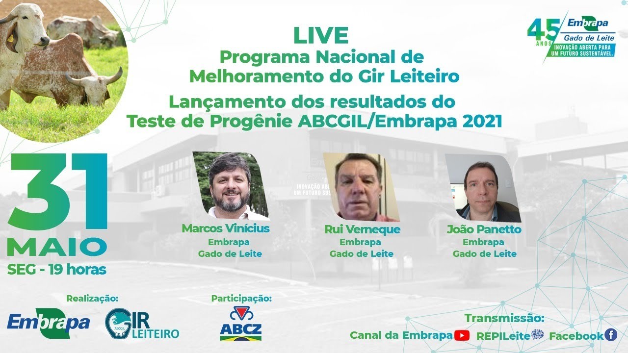 Programa Nacional de Melhoramento de Gir Leiteiro - Lançamento!
