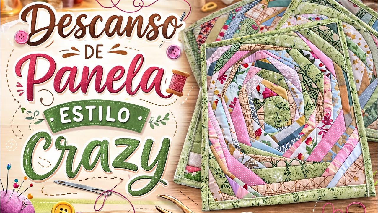 Descanso de Panela • Estilo Crazy ✂️🧵✨️🥘❤️