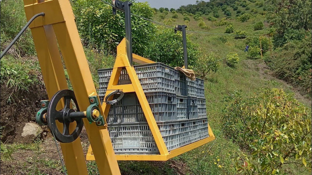 Entrega final de garrucha para transporte de Aguacate 🥑🇨🇴🚡sonsón Antioquia