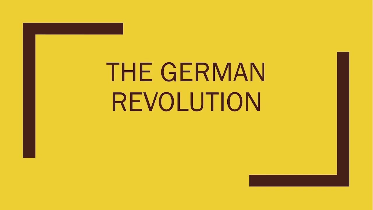 The German Revolution