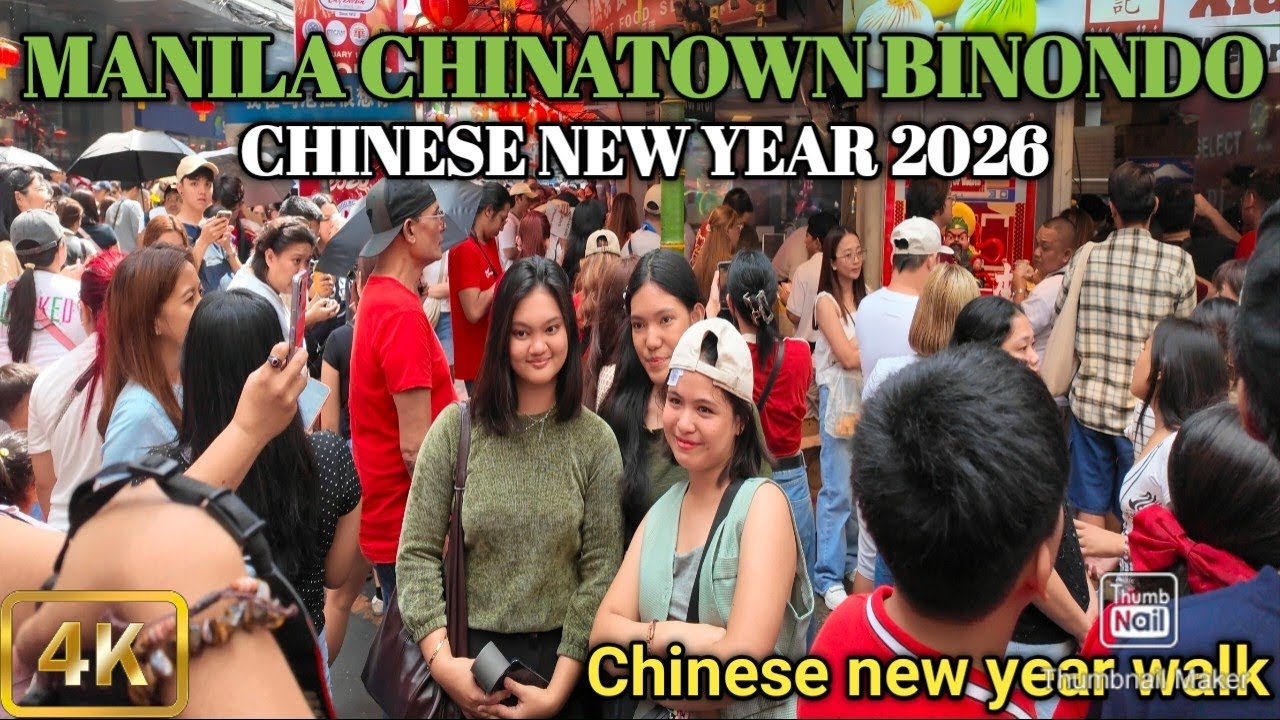 Unbelievable Crowds Chinese New Year 2026|The World's Oldest Chinatown Binondo Manila Phil [4K]