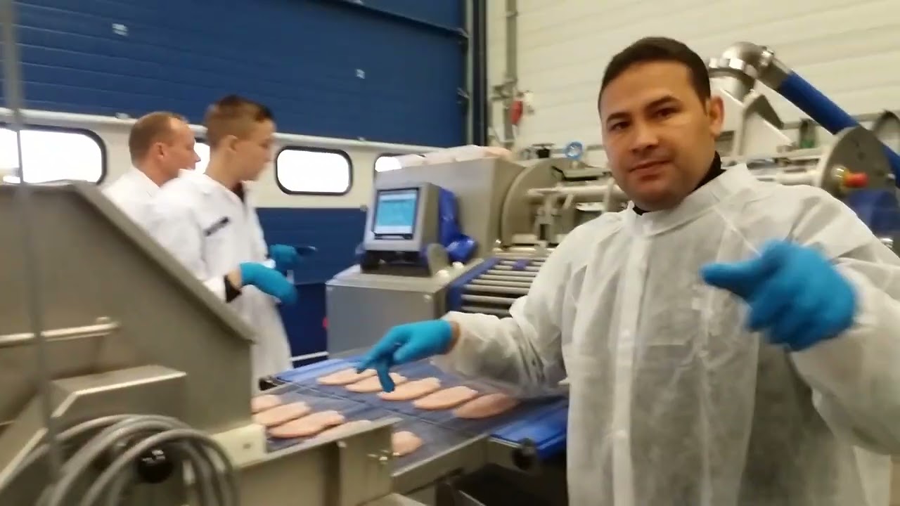 Breaded Chicken Patty ( Restructured Whole Muscle) In Participation Trip at Marel Netherland