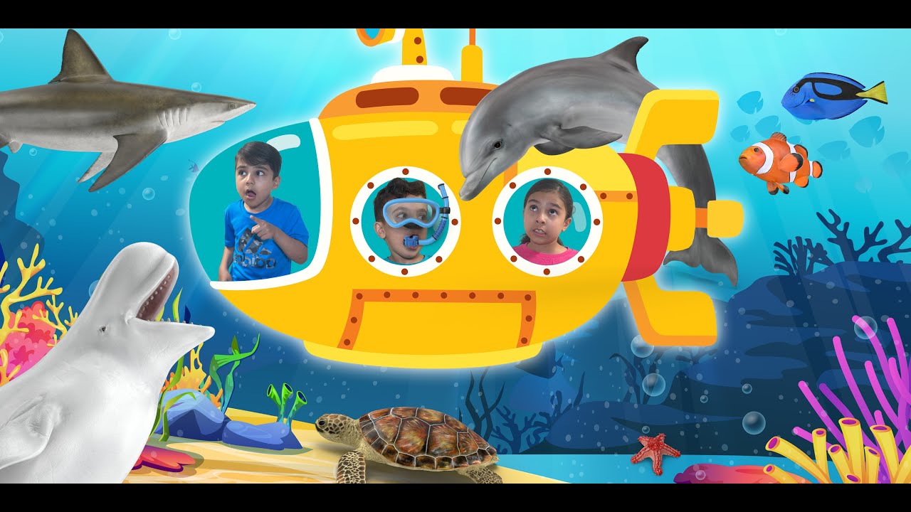 KIDS Educational Video | Sea Creatures compilation story for KIDS | Ocean Animals by Atrin and Soren