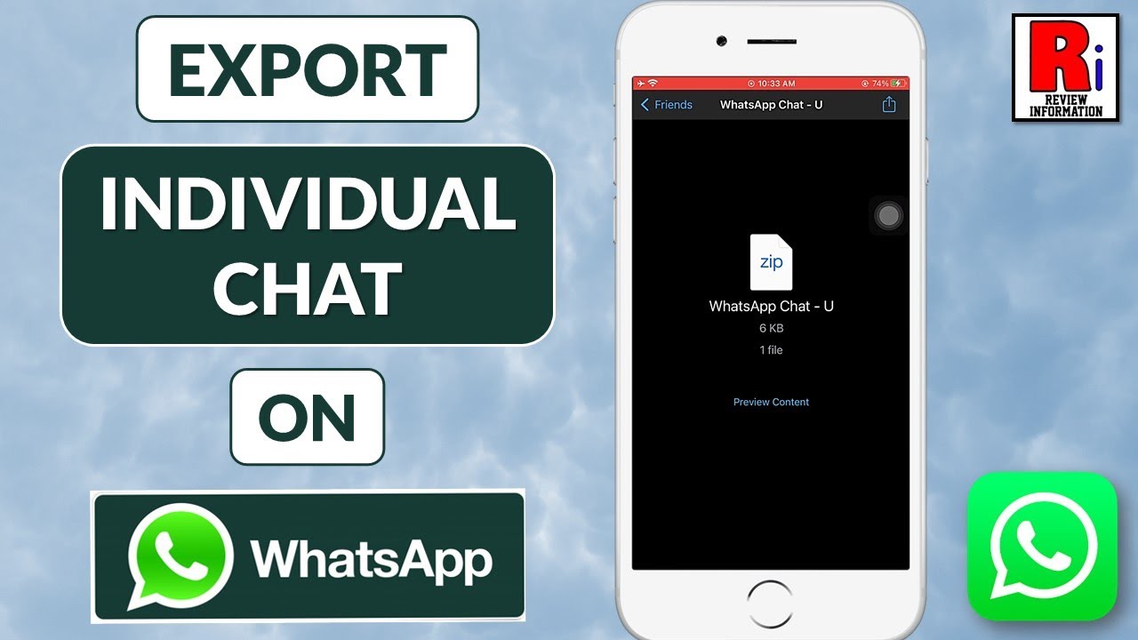 How to Export Individual Chat on WhatsApp || Save Individual Chat